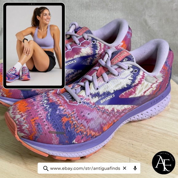 Brooks Shoes - Brooks Ghost 13 Unity Together Purple Pink Running Shoes 1203381B563 Womens 9